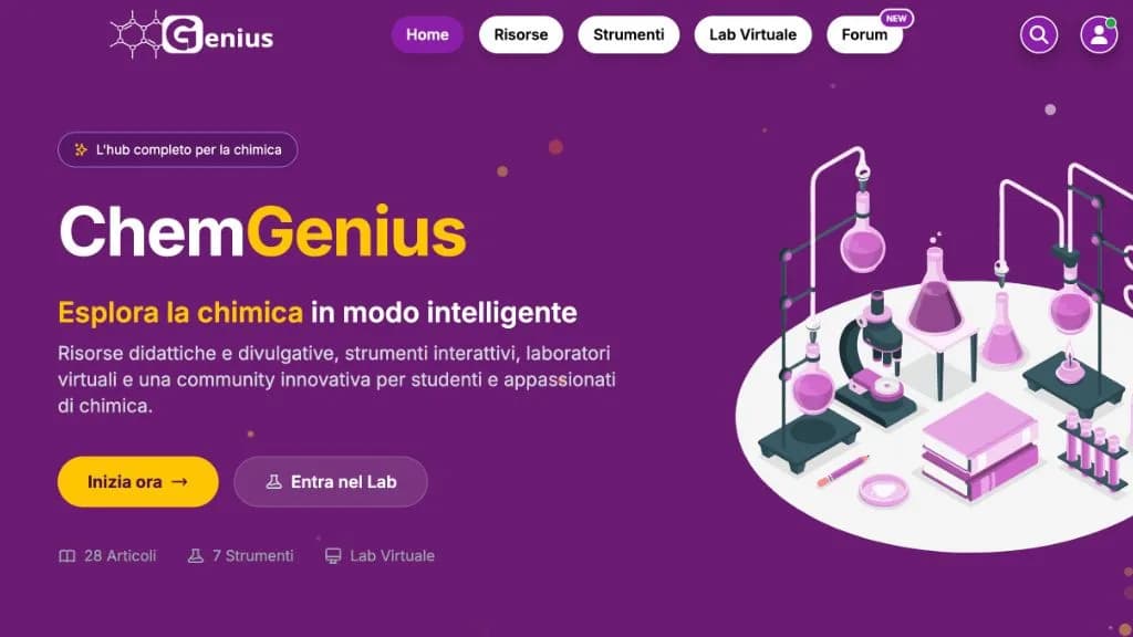 ChemGenius, l'hub completo per la chimica