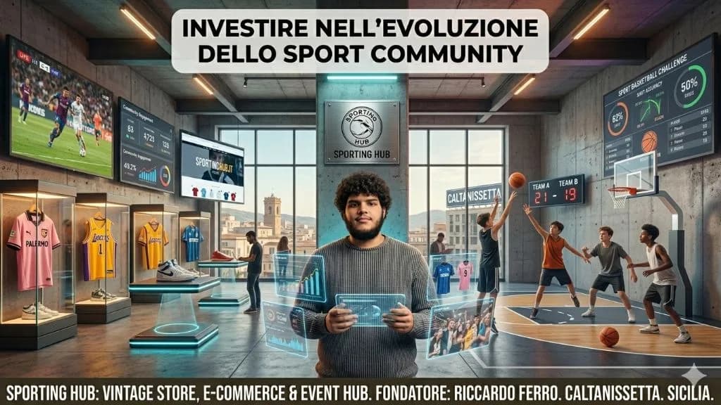 Cercasi Socio Finanziatore (Quota 35-40% del budget totale) per Store & E-commerce di Maglie Sportive Vintage + Hub Eventi – Resto al Sud 2.0 (Caltanissetta)