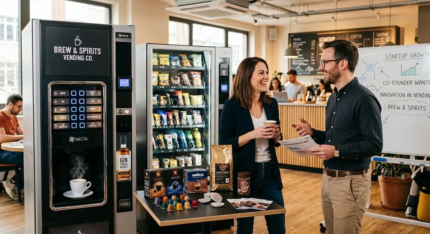 Esatto! Esperto del settore Caffè e distributori automatici, Opportunità di Co-Founding: Innovazione nel Settore Vending & Beverage