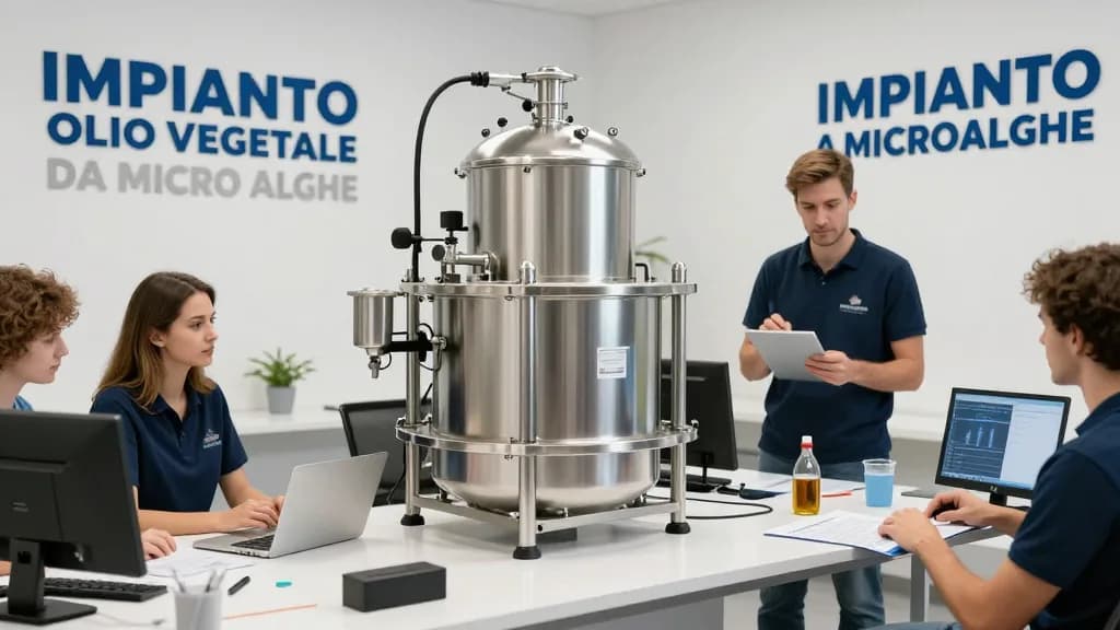 IMPIANTO OLIO VEGETALE DA MICRO ALGHE