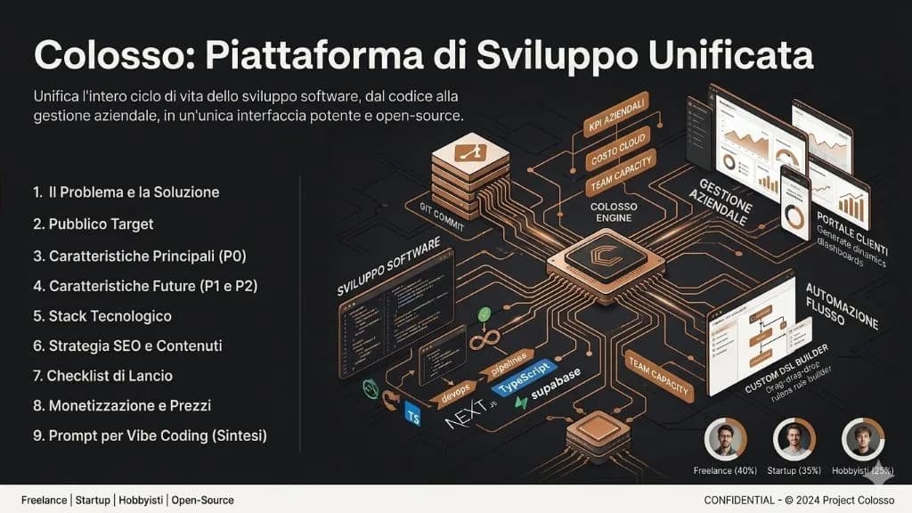 Colosso: La Piattaforma All-in-One per Sviluppatori e Team