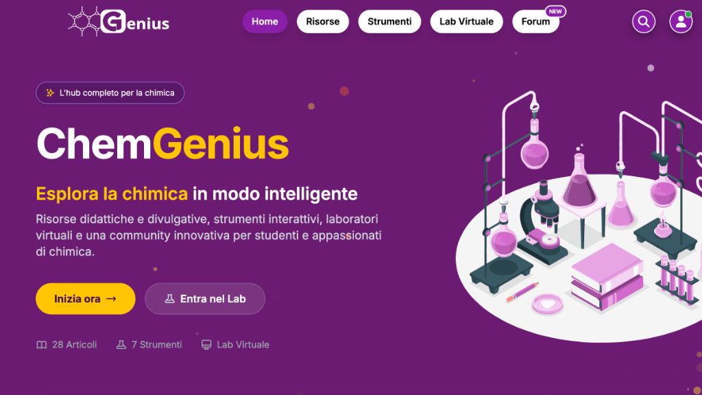 ChemGenius, l'hub completo per la chimica