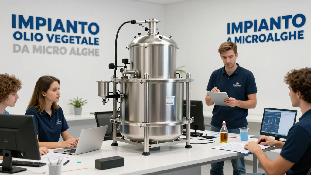 IMPIANTO OLIO VEGETALE DA MICRO ALGHE-